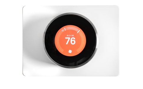 NEST thermostat set at 76