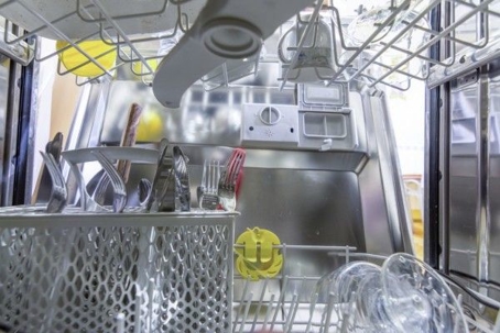 inside view of dishwasher