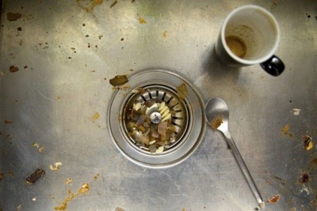 Clogged kitchen sink