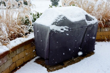 Snow on a grill