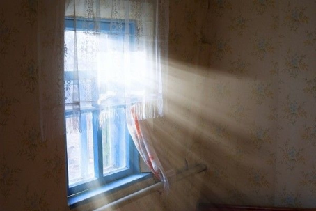 Sunlight through a window